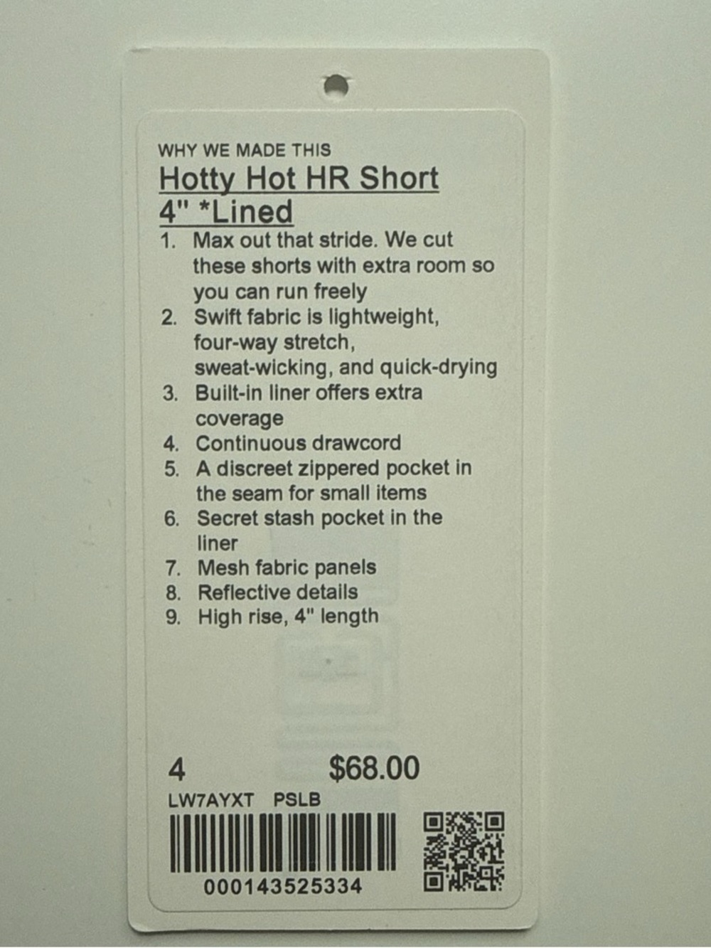 lululemon light blue hotty hot shorts - Picture 4 of 4